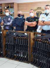 SAP realiza cessão de armamento de forte poder de fogo para a Polícia Militar do Estado do Ceará