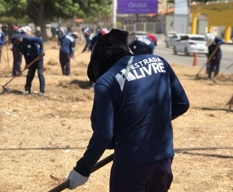 Egressos realizam limpeza de rodovias estaduais através do projeto Estrada Livre