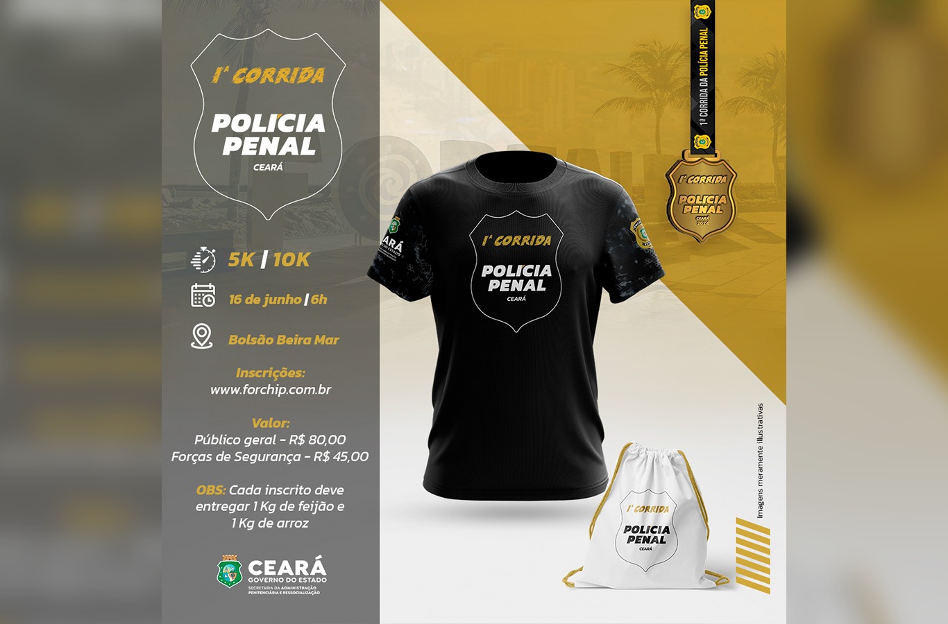 SAP promove 1ª corrida de rua da Polícia Penal do Ceará