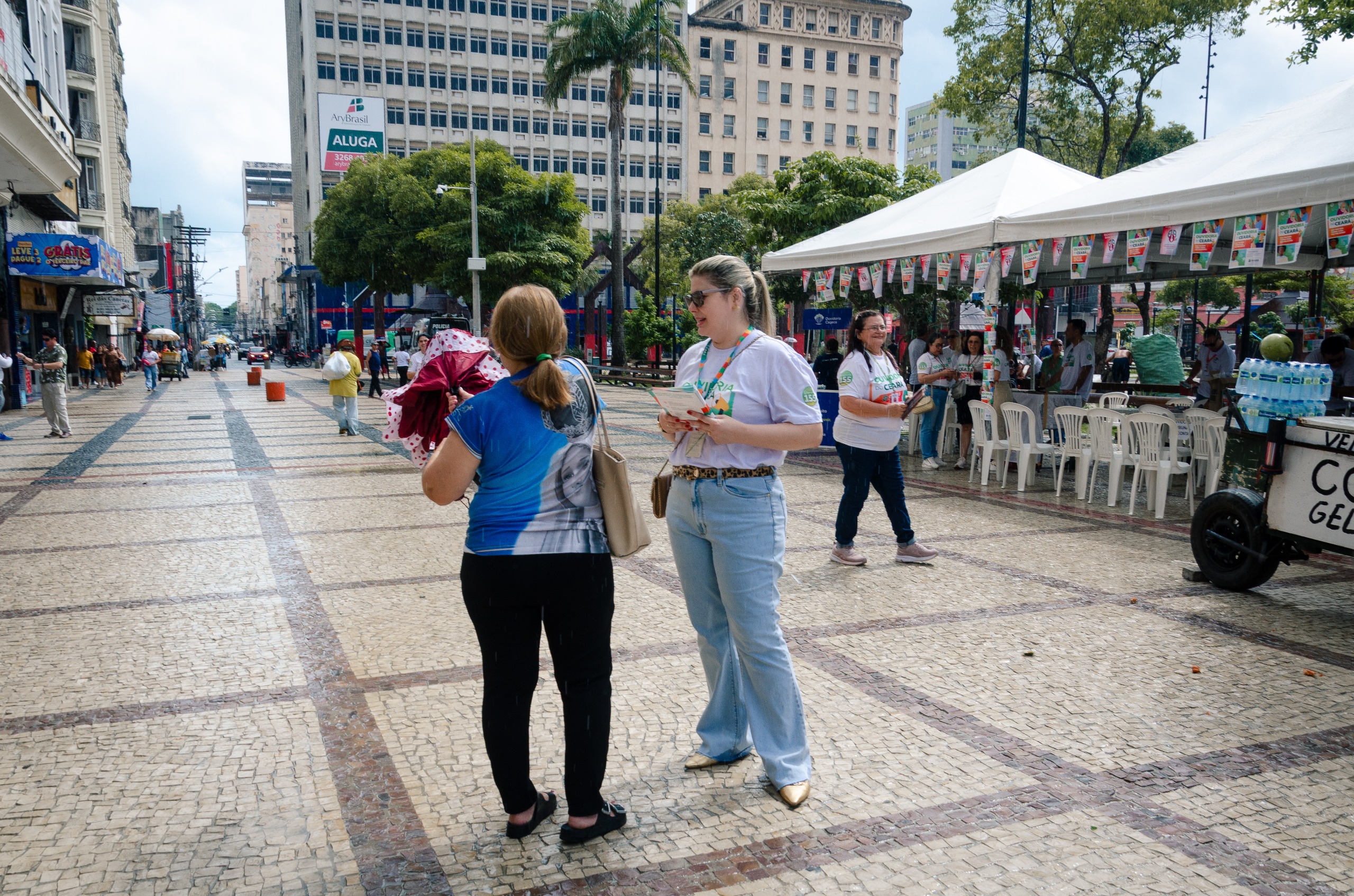 Ouvidoria da SAP participa de ação pública na Praça do Ferreira